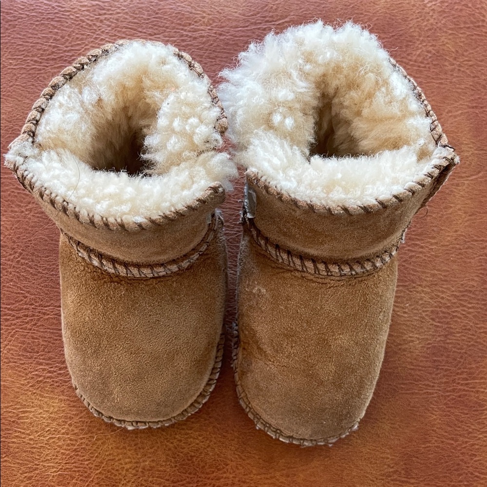 UGG Tan Kids Sheepskin Boots